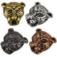 Animal Brass Beads, Tiger, plated Approx 2mm 