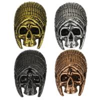 Brass Jewelry Beads, Skull, plated Approx 2mm 