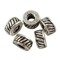 Zinc Alloy Jewelry Beads, Wheel, antique silver color plated Approx 3mm 