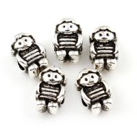 Zinc Alloy Jewelry Beads, Cartoon, antique silver color plated Approx 3mm 