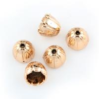 Zinc Alloy Bead Caps, Flower, rose gold color plated Approx 1-8mm 
