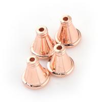 Zinc Alloy Bead Caps, Loudspeaker, rose gold color plated Approx 1-7mm 
