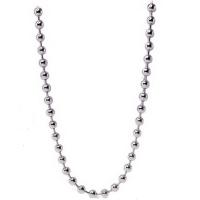 Bijoux de fer prêt à porter de collier , chaîne à billes, couleur originale, 2mm Environ 27.6 pouce, Vendu par brin