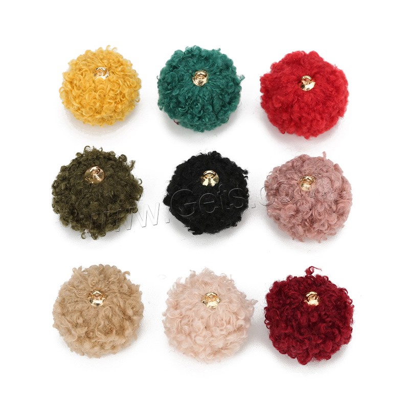 Wool Blend Hanging Decoration, different size for choice, more colors for choice, Hole:Approx 1mm, 20PCs/Bag, Sold By Bag