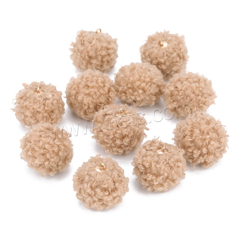 Wool Blend Hanging Decoration, different size for choice, more colors for choice, Hole:Approx 1mm, 20PCs/Bag, Sold By Bag