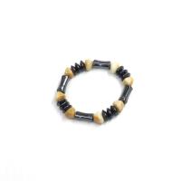 Hematite Bracelet, with Crystal Thread & Resin, elastic & for man Approx 8 Inch 