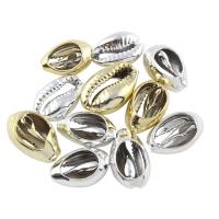 Trumpet Shell Beads, plated - 