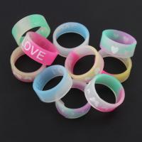Silicone Finger Ring, mixed colors 