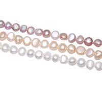 Baroque Cultured Freshwater Pearl Beads, Nuggets, natural 9-10mm Approx 0.8mm .5 Inch 