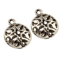 Zinc Alloy Hollow Pendants, Round, gold color plated, lead & cadmium free Approx 2mm 