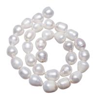 Potato Cultured Freshwater Pearl Beads, natural, white, 11-12mm Approx 2mm .5 Inch 