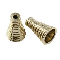 Zinc Alloy Jewelry Beads, Conical, gold color plated, lead & cadmium free Approx 1.5mm 