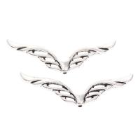 Zinc Alloy Jewelry Beads, Wing Shape, antique silver color plated Approx 1mm, Approx 