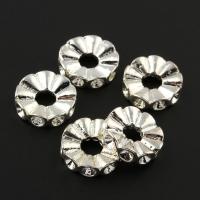 Zinc Alloy Beads Setting, silver color plated Approx 2mm 