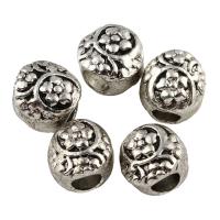 Zinc Alloy Jewelry Beads, Drum, antique silver color plated Approx 4mm 