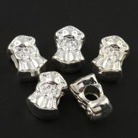 Zinc Alloy Jewelry Beads, Cartoon, silver color plated Approx 4mm 