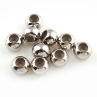 Zinc Alloy Jewelry Beads, Drum, silver color plated 