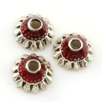 Zinc Alloy Bead Caps, antique silver color plated Approx 1.5mm 