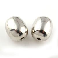Zinc Alloy Jewelry Beads, Column, silver color plated Approx 1.5mm 