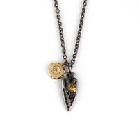 титан Свитер ожерелье, Щит, Другое покрытие, Мужская & Овальный цепь 15mm, длина:Приблизительно 26 дюймовый, продается Strand