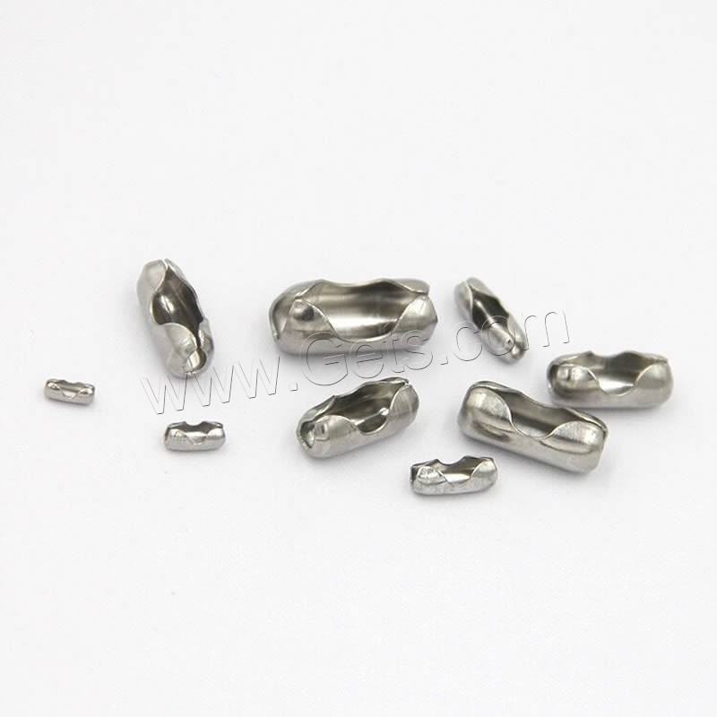 Stainless Steel Ball Chain Connector, 304 Stainless Steel, different size for choice, original color, 1000PCs/Bag, Sold By Bag
