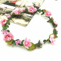 Bridal Hair Wreath, Cloth, Flower, for woman, mixed colors, 180mm 