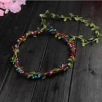 Bridal Hair Wreath, Cloth, Flower, for woman, mixed colors, 190mm 
