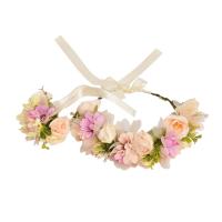 Brautkranz, Stoff, Blume, für Frau, gemischte Farben, 180mm, verkauft von PC