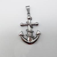 Stainless Steel Ship Wheel & Anchor Pendant, original color Approx 2-4mm 