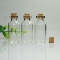 La botella de cristal para prometer, Vidrio, con madera, Portátil & Sostenible, 18x40mm, Vendido por UD