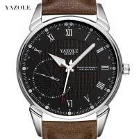 Мужские ювелирные часы Yazole®, нержавеющая сталь, с Искусственная кожа & Стеклянный, китайское движение, Другое покрытие, Водонепроницаемый образ жизни & Мужский, Много цветов для выбора, 42mm, длина:Приблизительно 10.2 дюймовый, продается PC