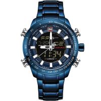 NAVIFORCE® Watch Collection, Stainless Steel, with zinc alloy dial & Glass, plated, for man & waterproof Approx 9.6 Inch 
