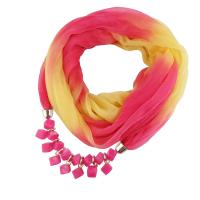 Zinc Alloy Scarf Pendants, Polyester, with Resin & Zinc Alloy, plated, for woman Approx 68.8 Inch 