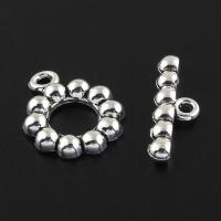 Zinc Alloy Toggle Clasp, silver color plated - Approx 2mm 