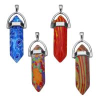Resin Stainless Steel Pendant, with Resin, pendulum Approx 