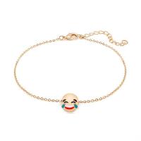 Brass Anklet, with 1inch extender chain, real gold plated, adjustable & oval chain & for woman Approx 8 Inch 