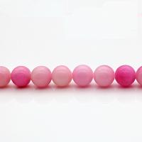Chalzedon Perle, poliert, verschiedene Größen vorhanden, Rosa, Bohrung:ca. 1mm, verkauft von Strang