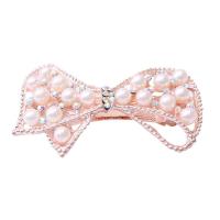 Hair Barrettes, Zinc Alloy, with Rhinestone, plated, micro pave cubic zirconia & for woman lead & nickel free 