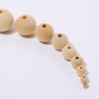 Original Holz Perlen, poliert, verschiedene Größen vorhanden, Bohrung:ca. 2-8mm, verkauft von PC[