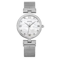 DOM® Watch Collection, Stainless Steel, with Glass, Japanese movement, silver color plated, Life water resistant & for woman & with rhinestone, 32mm Approx 7.4 Inch 