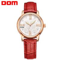 DOM® Watch Collection, Stainless Steel, with Leather & Glass & Zinc Alloy, Japanese movement, plated, Life water resistant & for woman & with rhinestone 32.5mm Approx 7.7 Inch 