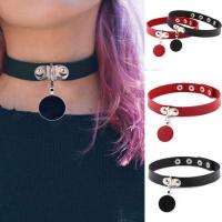 Fashion Choker Necklace, PU Leather, with Zinc Alloy, for woman, mixed colors, 16mm Approx 15.7 Inch 