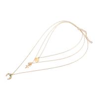 Zinc Alloy Choker Necklace, with Synthetic Turquoise, with 2.7inch extender chain, gold color plated, adjustable & oval chain & for woman &  Approx 15 Inch 