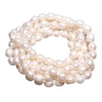 Пресноводные перлы ожерелье цепи свитера, Пресноводные жемчуги, Форма картофеля, натуральный, Женский, белый длина:Приблизительно 60.6 дюймовый, продается Strand
