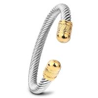 Stainless Steel Cuff Bangle, plated, for woman 7mm, 10mm, 15mm, Inner Approx 60mm 