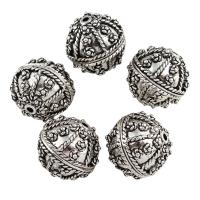 Zinc Alloy Jewelry Beads, Drum, antique silver color plated Approx 2mm 