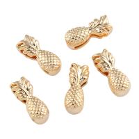 Zinc Alloy Jewelry Beads, Pineapple, gold color plated Approx 