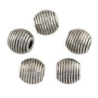 Zinc Alloy Large Hole Beads, Drum, antique silver color plated Approx 3mm, Approx 