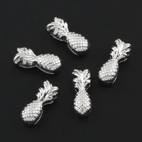 Zinc Alloy Jewelry Beads, Pineapple, platinum color plated Approx 