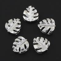 Zinc Alloy Jewelry Beads, Leaf, platinum color plated Approx 